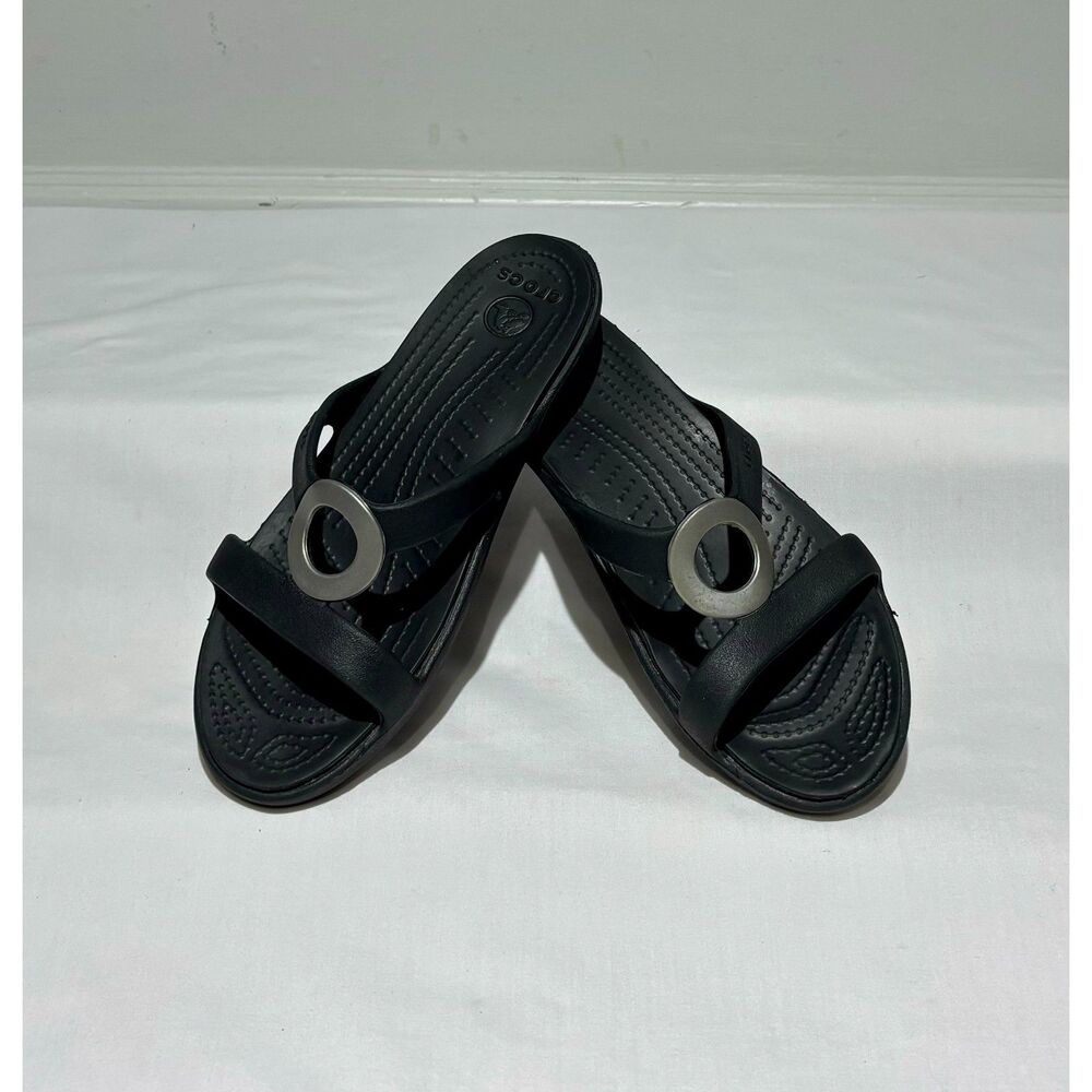 Crocs Two-Strap Slide Sandals SIze 6